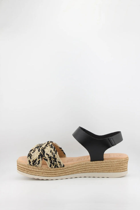 Oh My Sandals Braided Espadrille Wedge Sandals